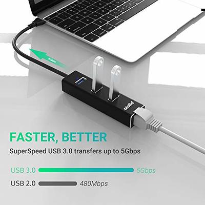 USB to Ethernet Adapter, atolla 3 Ports USB 3.0 Hub with 10/100/1000 Mbps  LAN RJ45 Gigabit Network Adapter, Supports Windows 10/8/7, Mac OS, Linux -  Yahoo Shopping