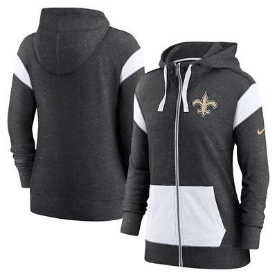 New Orleans Saints Nike Team Sideline Full-Zip Performance Hoodie - Black