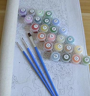 DIY Oil Painting Paint by Numbers Kit for Adults Old Woman Cutting