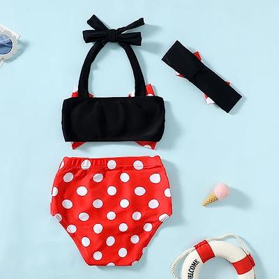3PCS Kids Baby Girl Beach Bikini Set Bathing Suit Swimsuit Swimwear Cover  Ups Clothes
