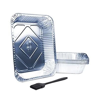 Katbite 8x8 inch (20 Packs) Disposable Aluminum Foil Pans With With Clear  Lids Foil Baking Pans Square Aluminum Baking Pans