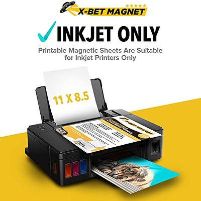 Thick Inkjet Printable Magnetic Paper 8.5 x 11 20 mil