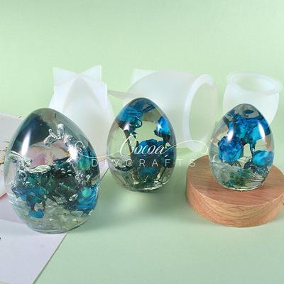 3D Egg Shape Silicone Mold, Resin Silicone Mold, UV Resin Silicone Mold, Resin Craft