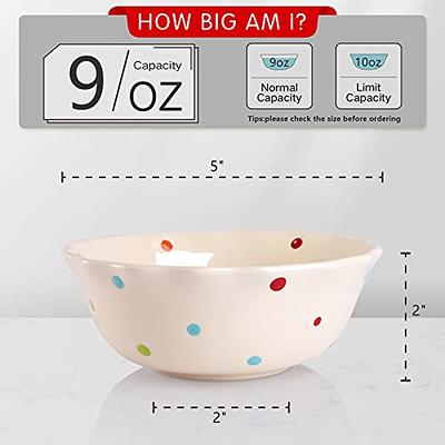 X Large Microwave- Cereal Dishwasher Bowl 4pcs Plastic Bowls