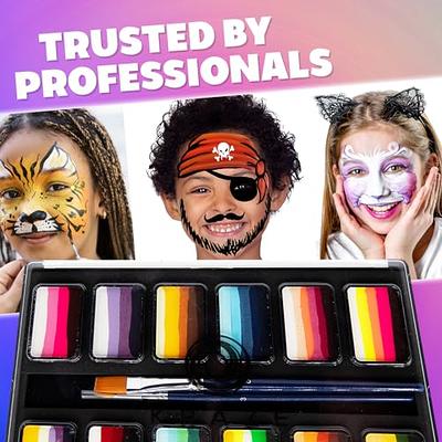 Hypoallergenic Safe Non-Toxic Water Based Face Body Paint Kit For Halloween  Party Face Painting