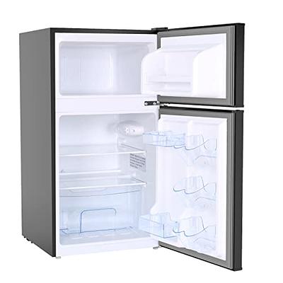 Tymyp Retro Fridge With Freezer 3.2 Cu. Ft Mini Refrigerator, Double-Door  Small Fridge and Freezer Combo with Removable Shelves and Thermostat for