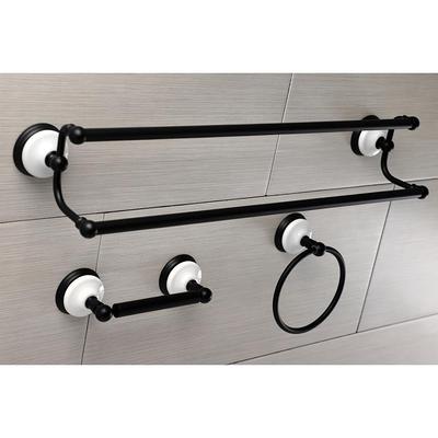 Kingston Brass Classic BA318MB Toilet Paper Holder, Matte Black