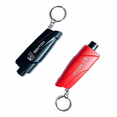 SEMTION Window Breaker Seatbelt Cutter Keychain Car Escape Tool