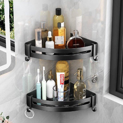 Bathroom Shelf Space Aluminum Towel Rack Toilet Bathroom Gargle