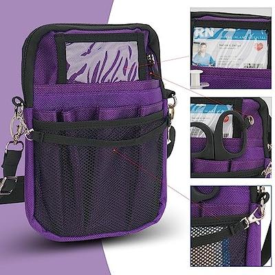 Nurse Fanny Pack, Multi-Compartment Nurse Bag Nursing Pocket Organizer Belt Nursing  Accessories Pouch Waist Pack for Nurses,Purple 