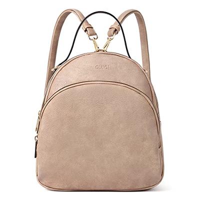 Cute Womens Brown Mini Leather Backpack Bag Purse Nice Backpacks
