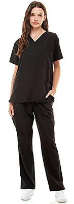 MEDPIA Women's Medical Uniform Set – 4 Way Stretch 8 Pockets V