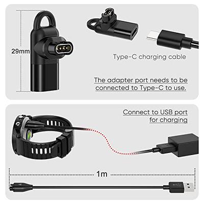 Garmin Forerunner 245 Charger Replacement Charging Charge Cable Cord USB  (Black)
