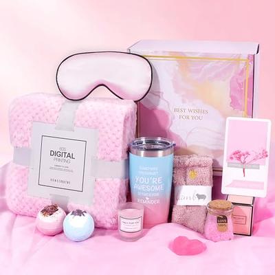 Birthday Gifts for Women, Relaxing Spa Gift Box Basket for Her, Pampering  Gifts Thank You Gifts for Girls, Mom Wife Sister Best Friend Unique Happy  Birthday Bath Set Gift Ideas (Pink) 