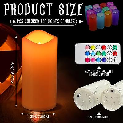 12Pcs Tea light Candles Battery Operated Tea Candles Flameless Flickering  Electric Candles for Home Decor Party Christmas 