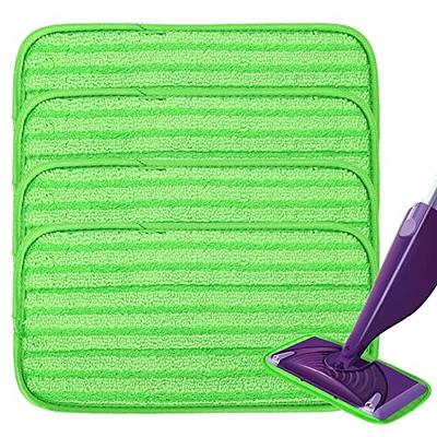 Reusable Mop Pads Compatible with Swiffer Wet Jet, Wet Jet Pads Refills for  Swiffer Mop, Microfiber Replacement Pads for Hardwood Floor Cleaning, Dry