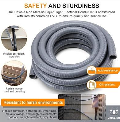 2 GRAY FLEXIBLE LIQUID TIGHT CONDUIT 50FT