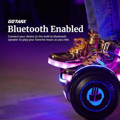 GOTRAX Glide Hoverboard with Bluetooth Speaker 6.2 mph Max Speed