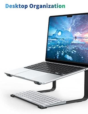 SOUNDANCE Laptop Stand, Aluminum Computer Riser, Ergonomic Laptops Elevator  for Desk, Metal Holder Compatible with 10 to 15.6 Inches Notebook