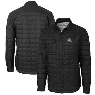 Louisville Cardinals Cutter & Buck Team Logo Big & Tall Rainier PrimaLoft  Eco Insulated Quilted Button-Up Shacket - Black