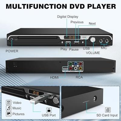  HDMI DVD Player for TV, 1080P Region, HDMI Included