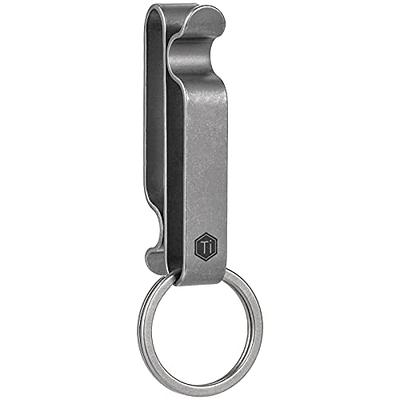 Titanium Quick Release Keychain Clip With Titanium Key Carabiner