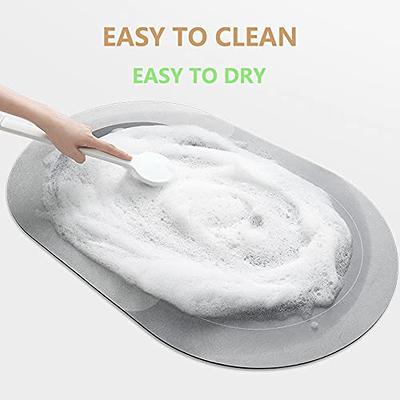 Bath Mat Rug Non Slip,super Absorbent Quick Dry Thin Bathroom Rug