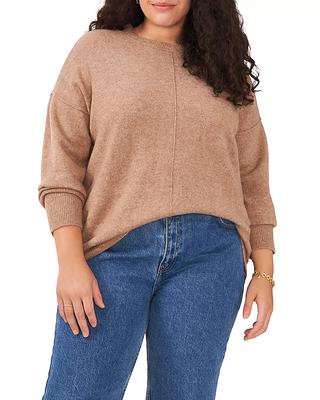 Women's Vince Camuto Seamed Crewneck Sweater (Plus Size) Size 2X