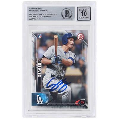 Yoan Moncada Chicago White Sox Autographed 2017 Bowman Chrome #50 Beckett Fanatics Witnessed Authenticated 10 Rookie Card