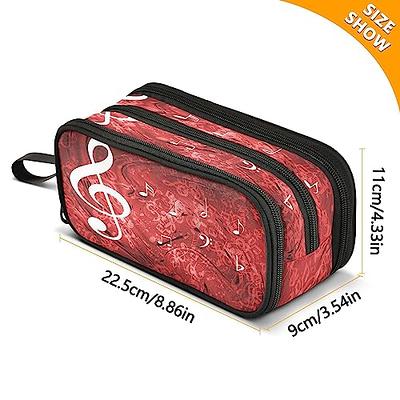 Sooez Large Pencil Case Pouch Bag, Big Pen Holder Bag with 7 Compartments,  Durable Canvas Sturdy Pencil Bags with Zipper, Pencil Case Organizer for