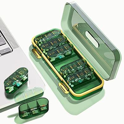 Cute Weekly Pill Organizer - Bpa-free Travel Pill Box For Vitamins And  Medications - Portable 7 Day Pill Holder Dispenser - Temu