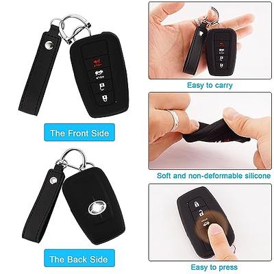 2 Buttons Car Key Cover Case For Prius Corolla Chr Prado Keychain