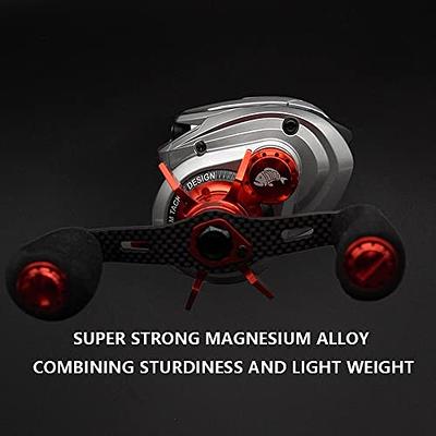 Sougayilang Fishing Reels Round Baitcasting Reel - Conventional Reel - Reinforced Metal Body and Supreme Star Drag