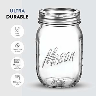 Folinstall Super Wide Mouth Glass Storage Jar with Airtight Lids, 1 Gallon  Large Mason Jars with 2 Measurement Marks, Large Capacity for Pickle Jar