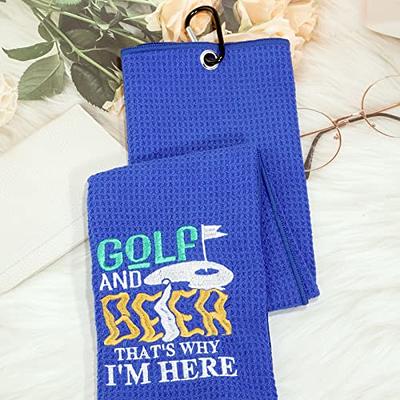 DYJYBMY Oh My God Look at Her Putt Funny Golf Towel, Embroidered