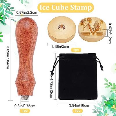 CRASPIRE Cat Ice Stamp Ice Cube Stamp Ice Branding Stamp with Removable  Brass Head & Wood Handle Vintage Ice Stamp for DIY Crafting Cocktail  Whiskey