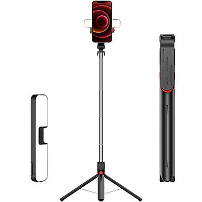 Selfie Stick, Extendable Selfie Stick Tripod with Wireless Remote and  Tripod Stand, Portable, Lightweight, Compatible with iPhone 14 13 12 Pro Xs  Max