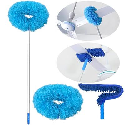  Baseboard Cleaner Tool with Long Handle - ROKOXIN Cleaning Tools  Mop for Baseboard Molding Duster, Ceiling Wall Window Cleaner with 6  Reusable Microfiber Mop Pads : Health & Household