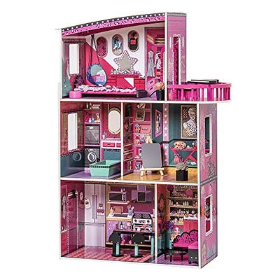 ROBOTIME Doll House Wooden Dollhouse with Furniture Birthday Gift