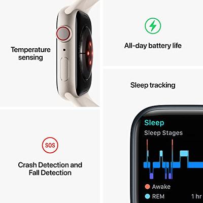  Apple Watch SE (2nd Gen) [GPS 44mm] Smart Watch w/Starlight  Aluminum Case & Starlight Sport Band - M/L. Fitness & Sleep Tracker, Crash  Detection, Heart Rate Monitor, Retina Display, Water Resistant 