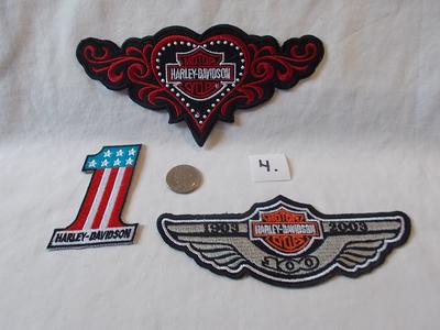 Harley Davidson #1 Skull Patch Embroidered Motorcycle/Biker Patch 