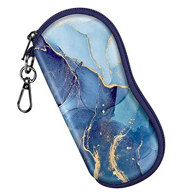 Neoprene Zipper Glasses Soft Case with Carabiner