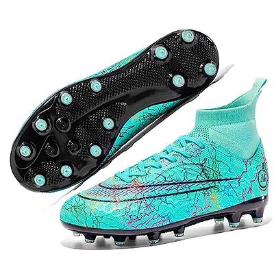 Men's High Ankle Soccer Cleats Youth High Top Turf Soccer Shoes