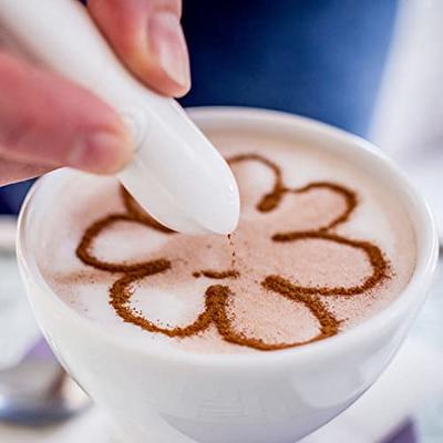 Latte Pen Electric Coffee Pen Spice Pen for Food Art DIY Creative Pattern  Information with Cinnamon Cocoa Powder Broken Sugar