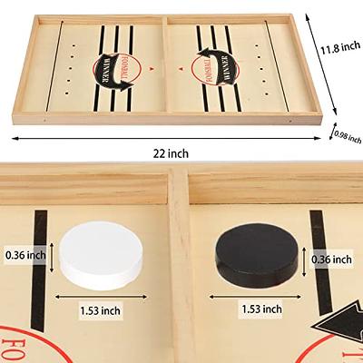  Fast Sling Puck Game,Sling Puck Game, Slingshot Games Toy,Paced  Winner Board Games Toys for Kids & Adults : Sports & Outdoors