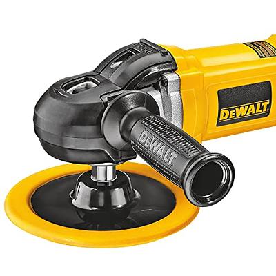 DEWALT Buffer Polisher, 7”-9”, 12 amp, Variable Speed Dial 0-3,500 RPM's,  Corded (DWP849X) Yellow, Large - Power Polishing Tools 