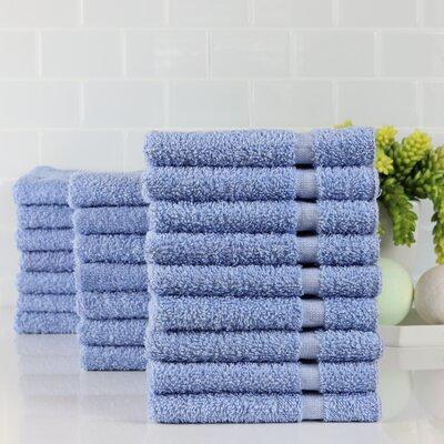 12pk Quick Dry Washcloth Set Blue - Cannon : Target