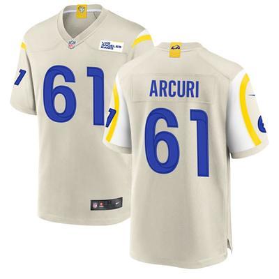 Men's Nike Los Angeles Rams Bone Custom Game Jersey