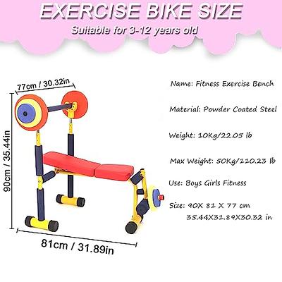 Kids Fitness Exercise Equipment, Adjustable Barbell Toy Set for Kids  Fitness, Children's Play Fitness Exercise Equipment, Kids Workout Equipment  for