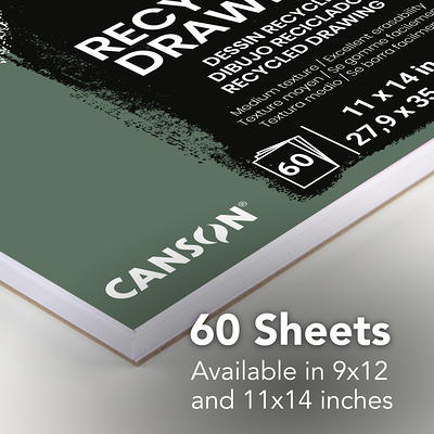 Canson XL Recycled Drawing Pad, 11 in x 14 in, 60 Sheets/Pad - Yahoo  Shopping